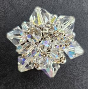 VTG AB Crystal Brooch
